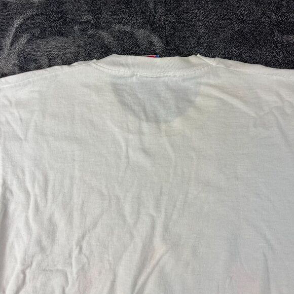 Vtg Fruit Of The Loom Montana Aztec Southwestern T-Shirt Single Stitch Bull L - Picture 9 of 10